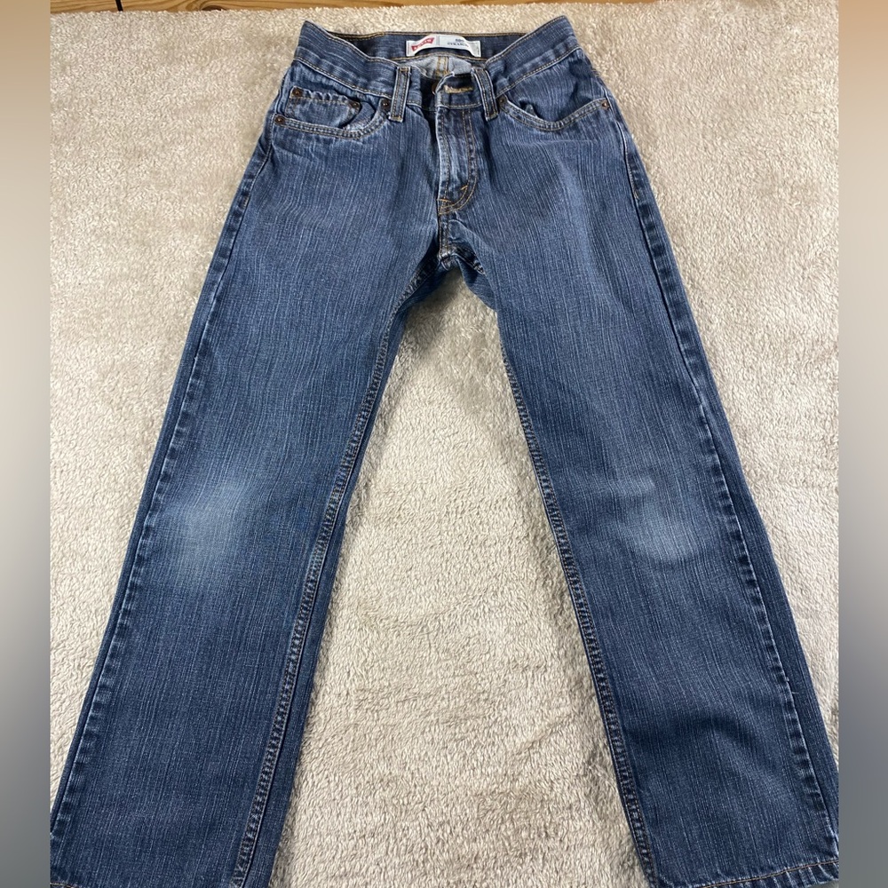 Levis 505 Boys Size 12 24/26 Blue Jeans #211